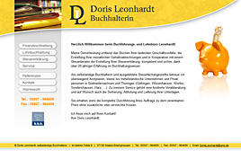 Website „Buchführung Leonhardt“