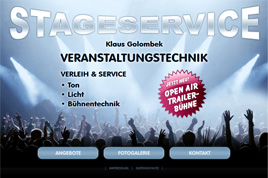 Website „STAGESERVICE“